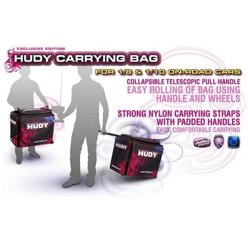Sac de transport Hudy pour voiture piste 1/10 ou 1/8 - Hudy - 199120 - Image 11