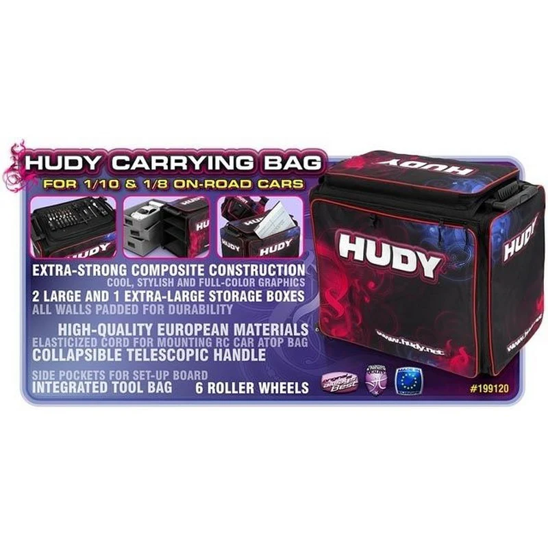 Sac de transport Hudy pour voiture piste 1/10 ou 1/8 - Hudy - 199120 - Image 5