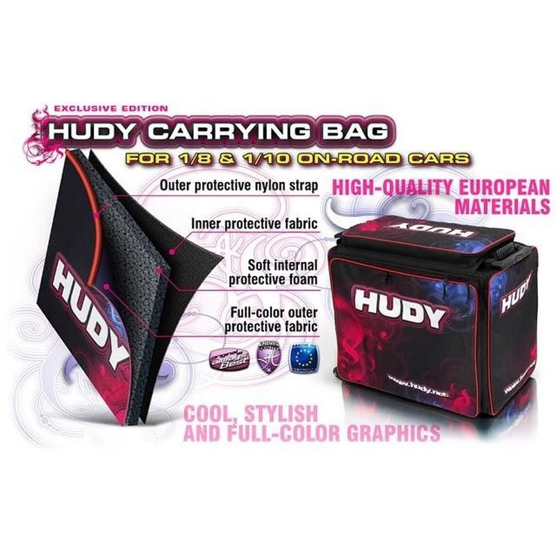 Sac de transport Hudy pour voiture piste 1/10 ou 1/8 - Hudy - 199120 - Image 7