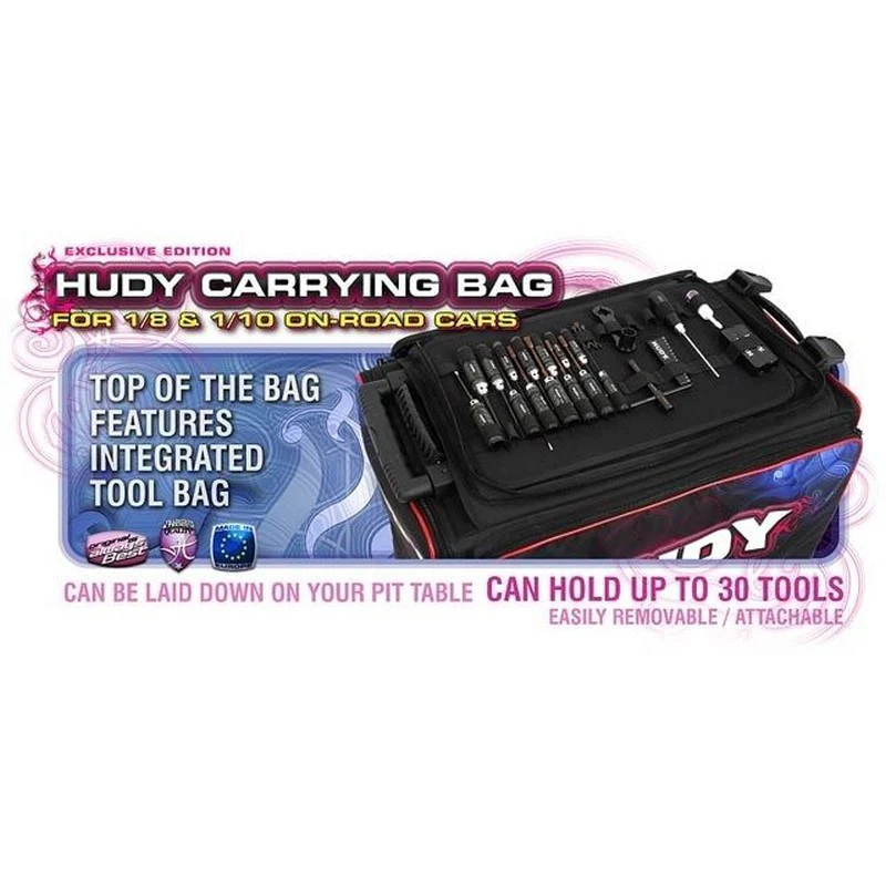 Sac de transport Hudy pour voiture piste 1/10 ou 1/8 - Hudy - 199120 - Image 9