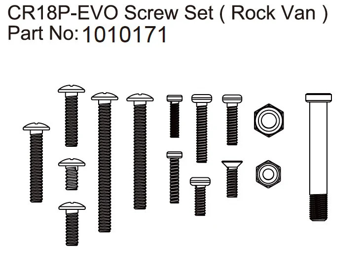 Screw Set Rock Van - EVO 1:18