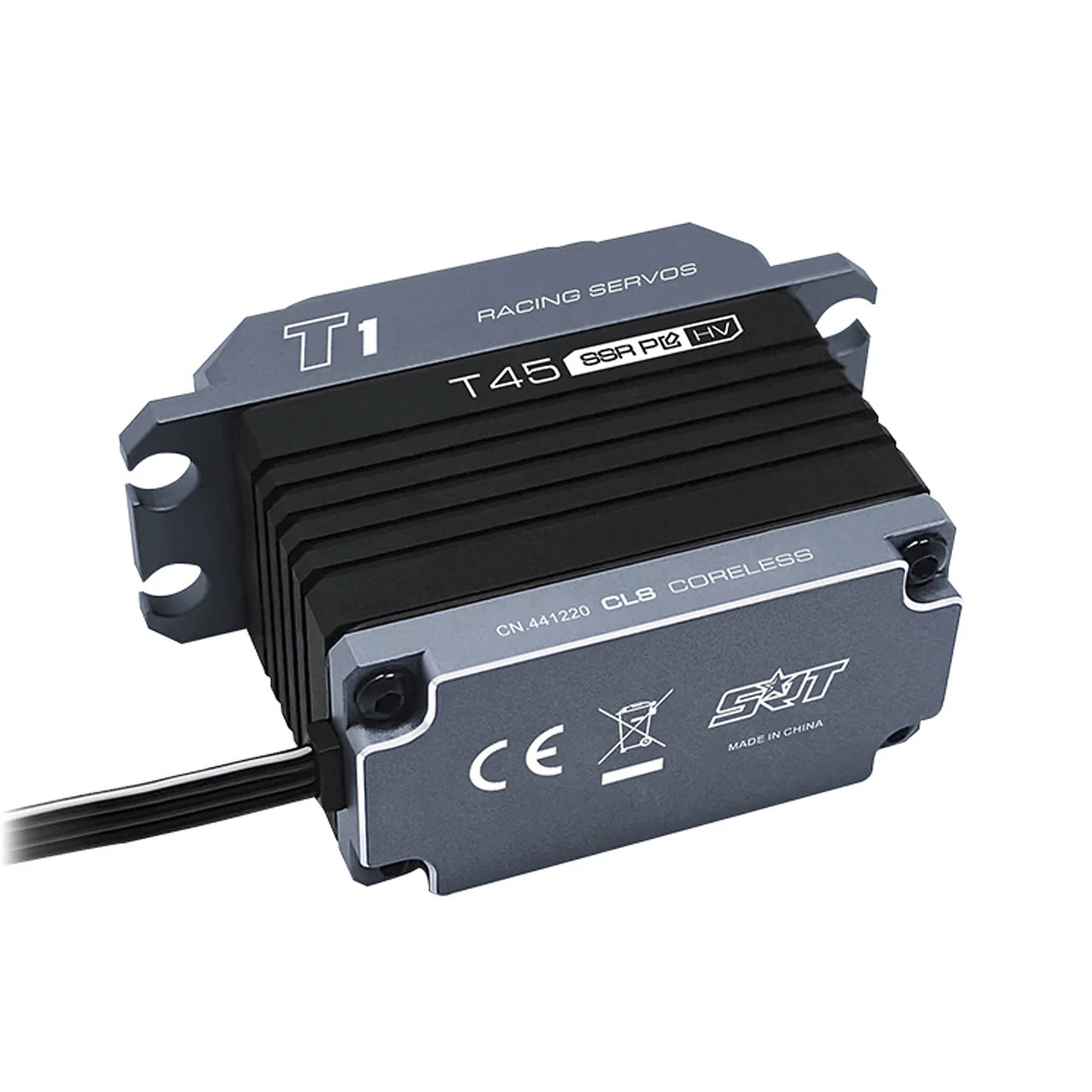 Servo de direction 1/8 T45 Corless HV CNC 40.0kg/0.14sec 7.4V - Image 3
