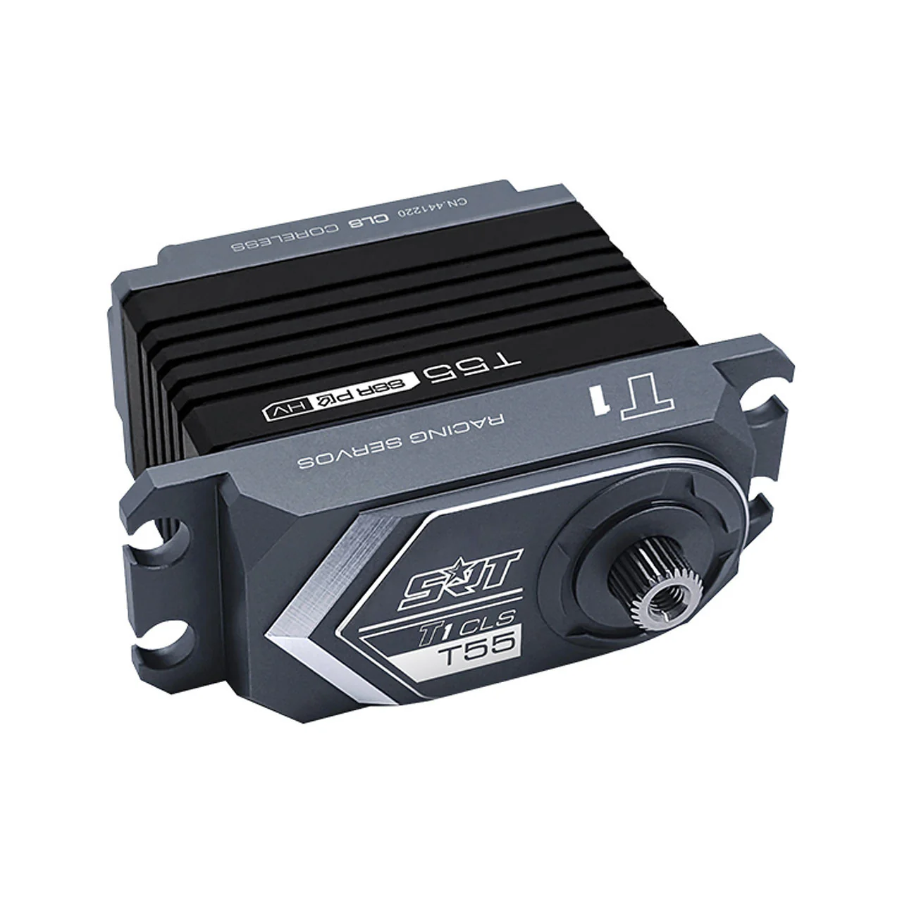 Servo de direction 1/8 T55 Corless HV CNC 50.0kg/0.20sec 7.4V - Image 2