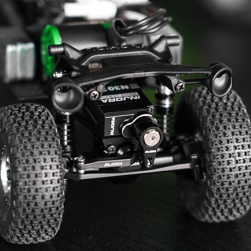 Servo N30 Nano en aluminium avec servo-sauveur Injora pour SCX30 1/30 - Image 3