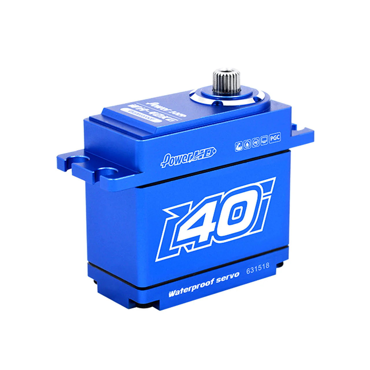 Servo crawler 1/10 étanche PowerHD 40KG WP HV titane HD-WH-40KG