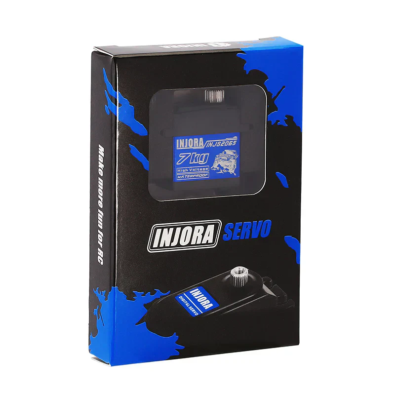 Servomoteur numérique INJORA 7 kg haute tension étanche 2065 avec support 1/18 TRX4M - Image 4