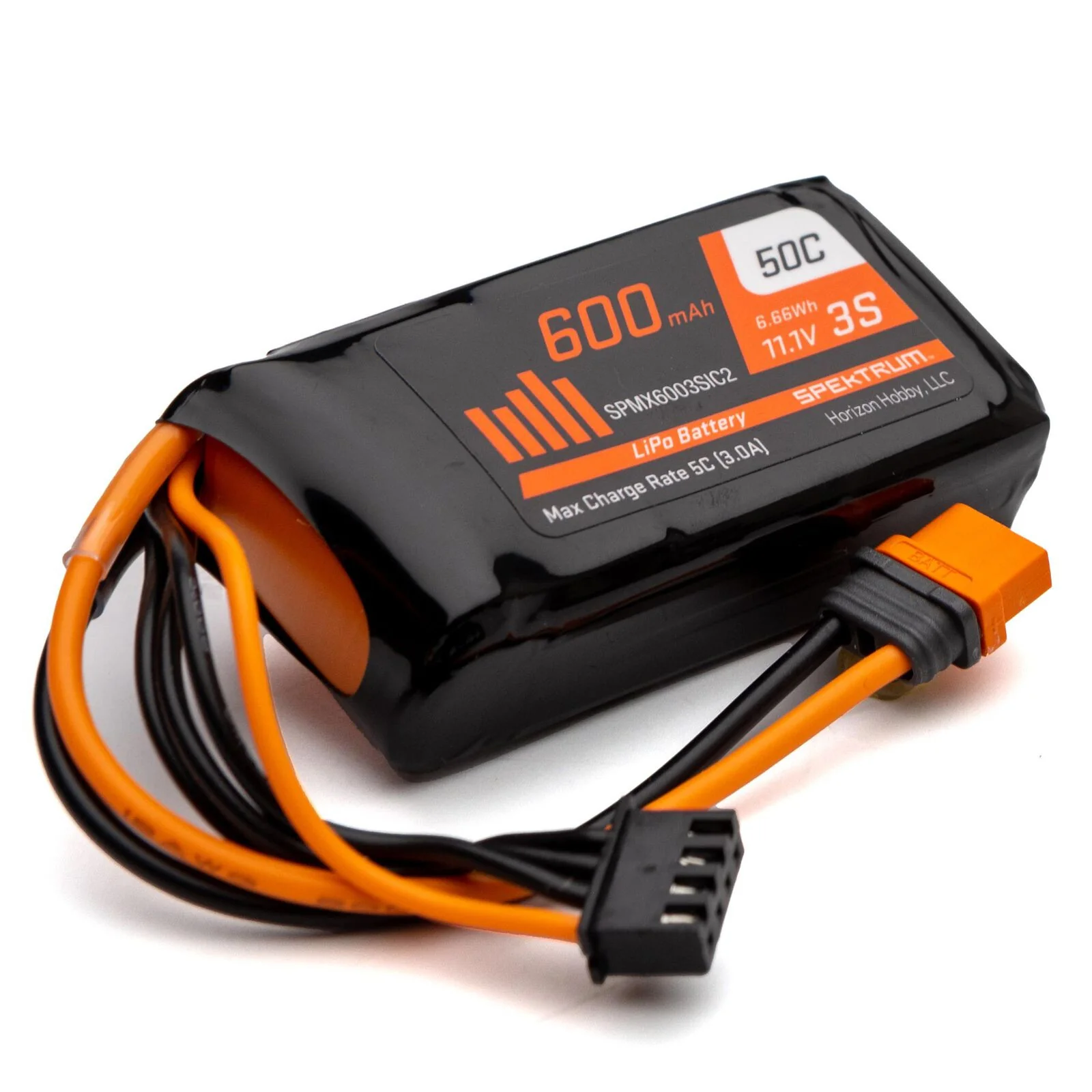 Spektrum Accu lipo 3s 11,1v 600Mah 50C SPMX6003SIC2
