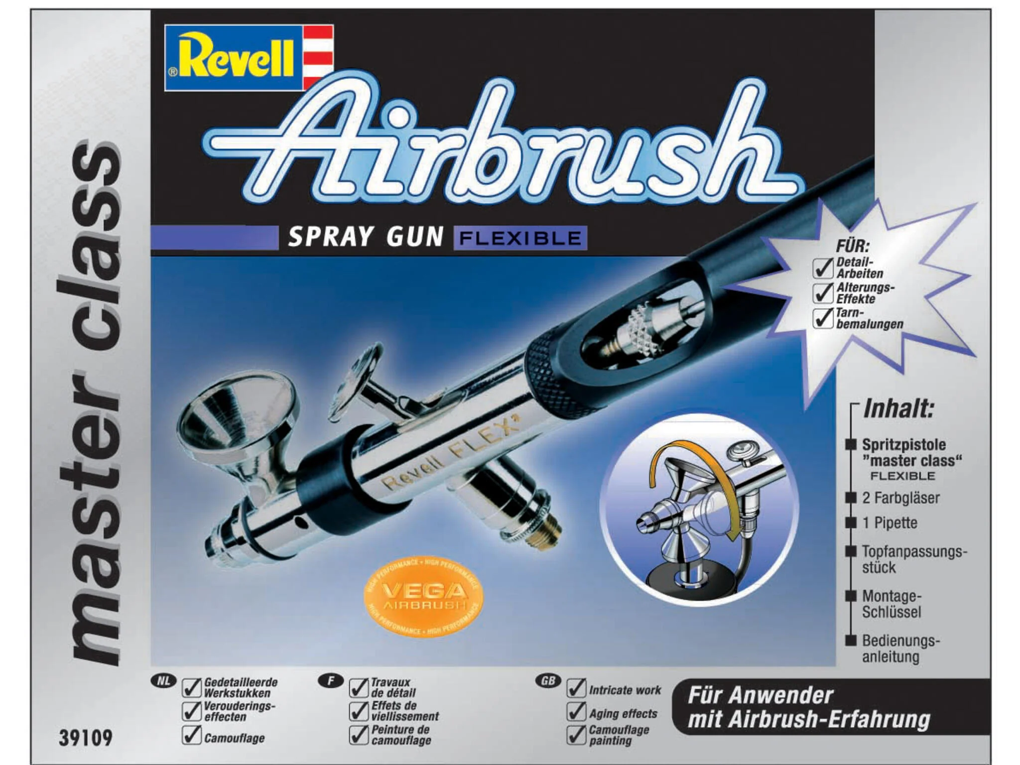 Pistolet à peinture "Flexible" Master Class Aérographe Revell pour les expérimentés 39109 - Image 9