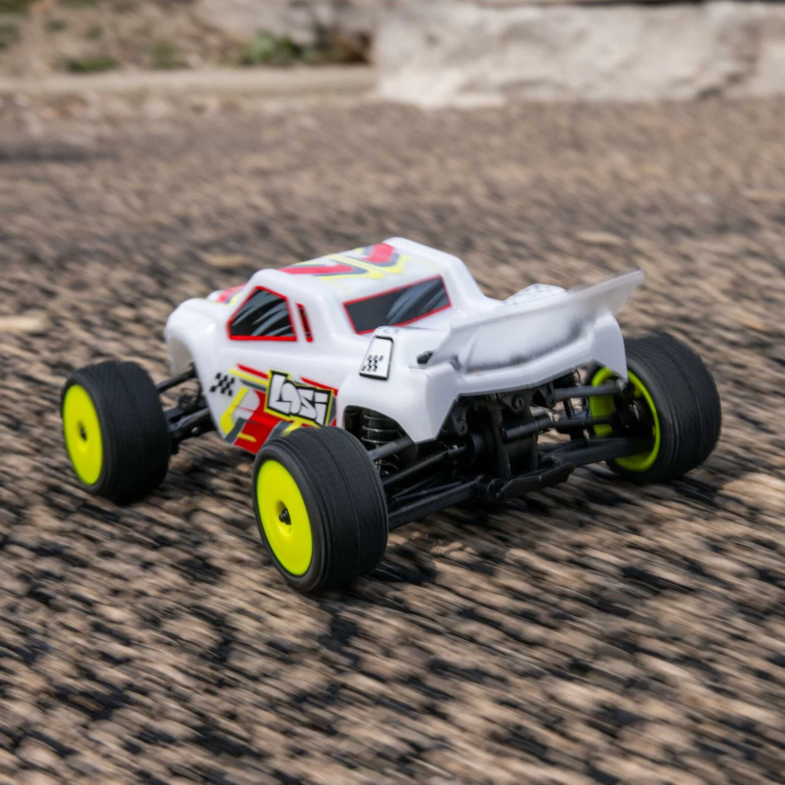 Stadium truck Losi 1/28 Micro-T 2S 2WD RTR blanc LOS-1392T1 - Image 4