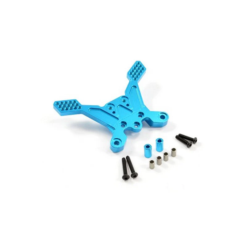 Support d'amortisseurs arrière Alu Bleu Pour Tamiya TT02 - FTTA033B