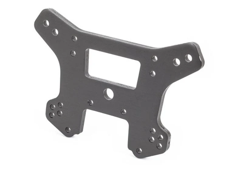 Support d'amortisseurs avant alu gris Traxxas Sledge - 9539A
