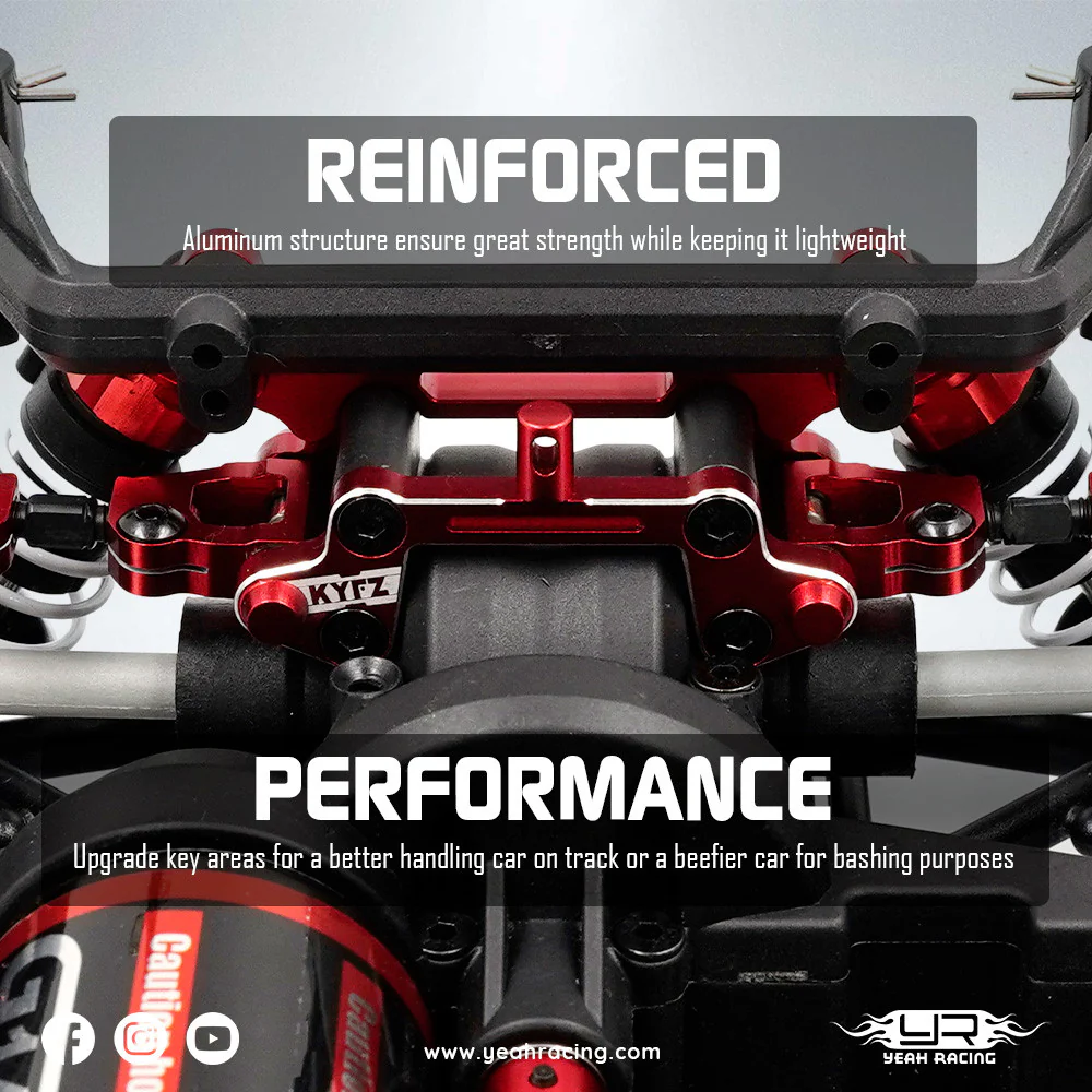 Support de carrosserie arrière en aluminium pour Kyosho 1/10 Fazer Mk2 - Image 2