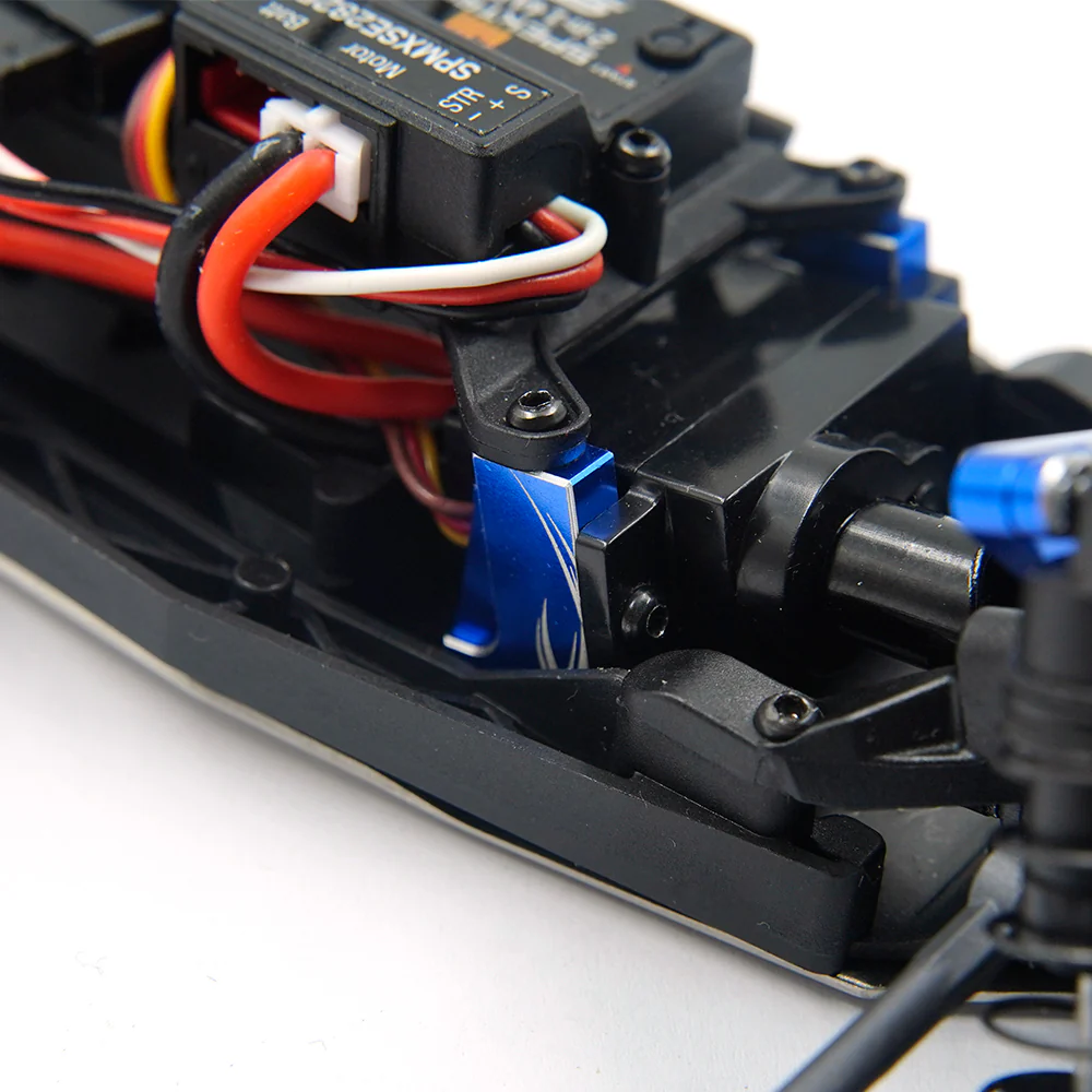 Support de servo noir en aluminium pour Losi Micro-B 2WD 1/24 et Micro-T 1/28 - Image 2