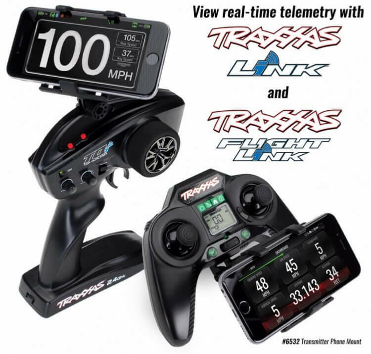 Support Téléphone TQI Traxxas 6532 - Image 3