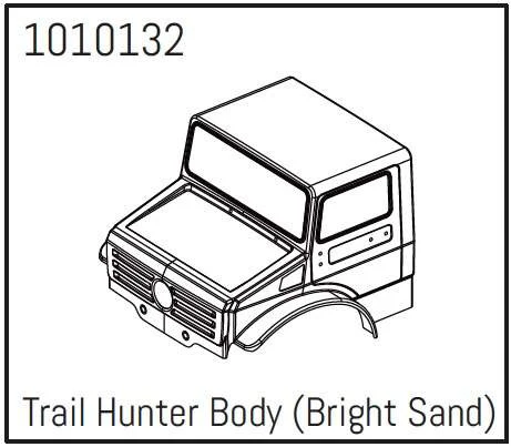 T-Hunter PC Body (bright sand) - PRO Crawler 1:18