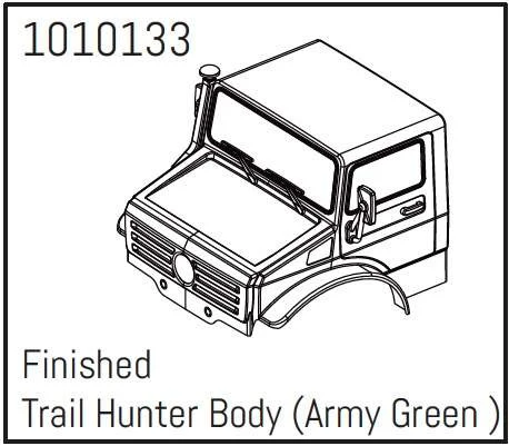 T-Hunter PC Body Set (army green) - PRO Crawler 1:18