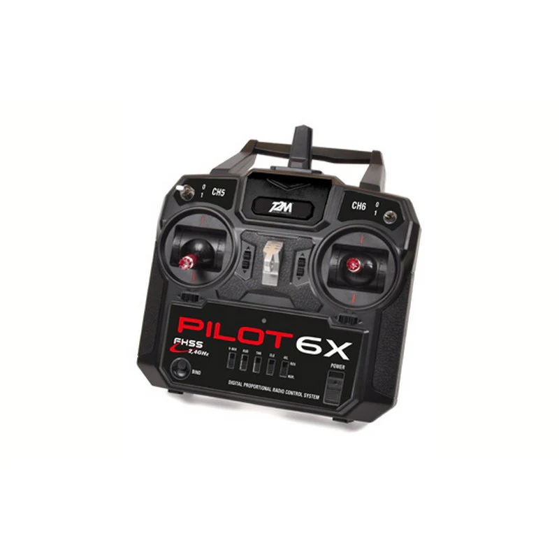 T2M Radio avec récpteur 6 voies Pilot 6X 2.4GHz mode 1