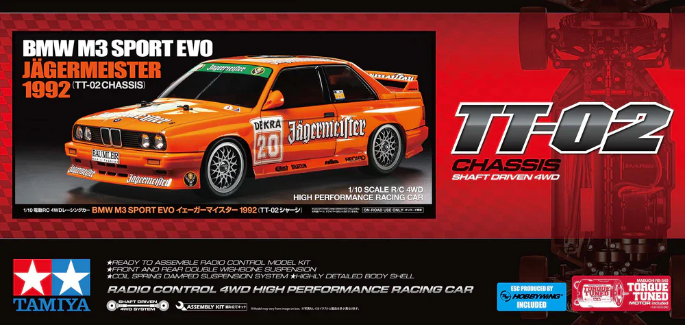 Tamiya BMW M3 Sport EVO 1992 TT02 - 58760 - Image 2