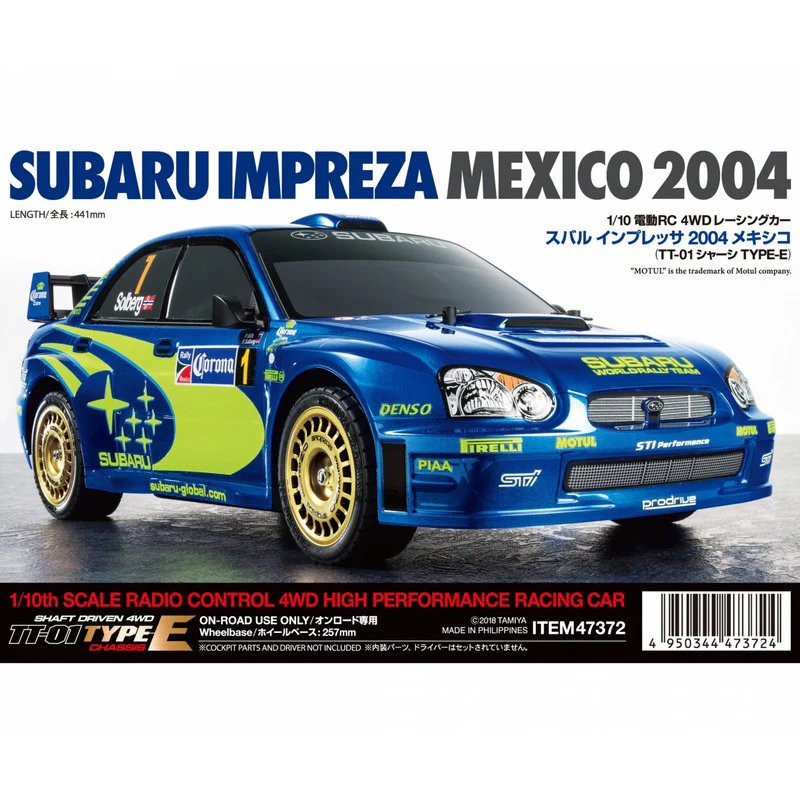 Tamiya Subaru Impreza Mexico 2004 / 47372 Kit à monter TT01E - Image 3