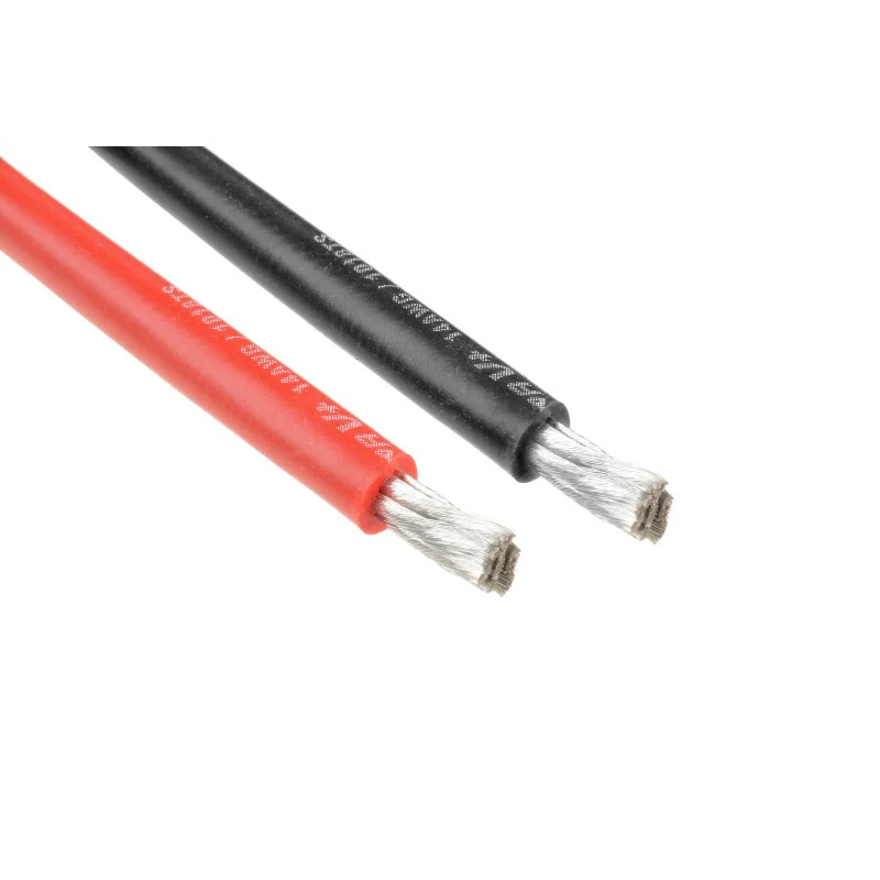 Team Corally - Câble silicone Ultra V+ - Super flexible - Noir et Rouge - 12AWG - 1731 / 0.05 Brins - DE 4.5mm - 2x 1m - Image 2