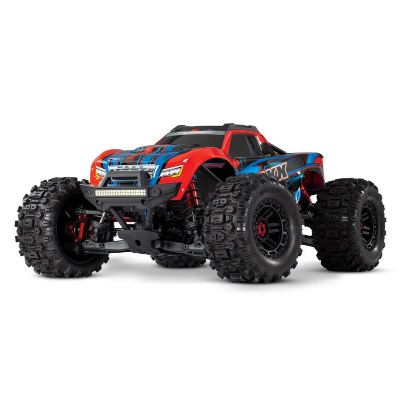 Traxxas 2 pneus + jantes noires Sledgehammer 2.8/3.6'' TSM  Maxx 8973 - Image 2