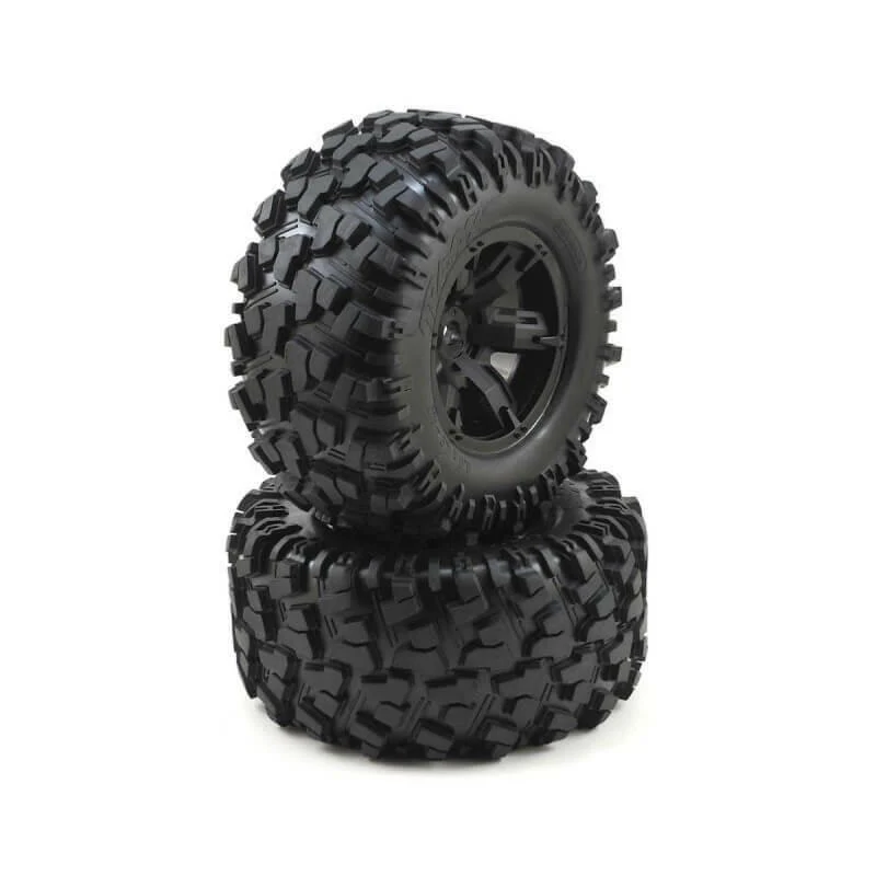 Traxxas 2 roues jantes et pneus XMaxx 8S noires 7772X