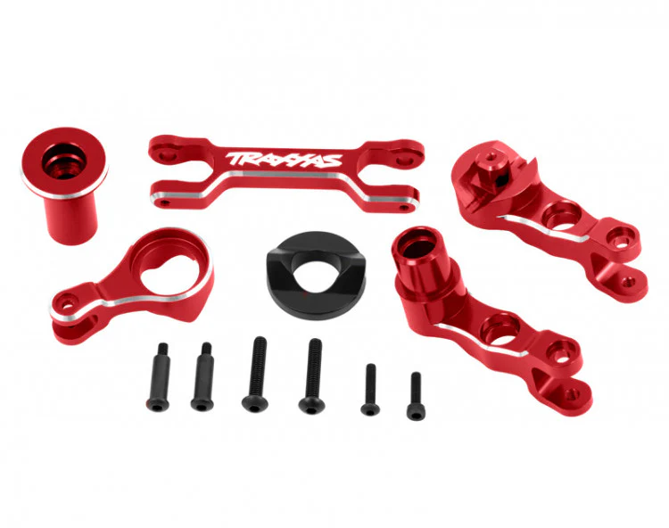 Traxxas 7746 Renvoi de servo en aluminium rouge X-Maxx