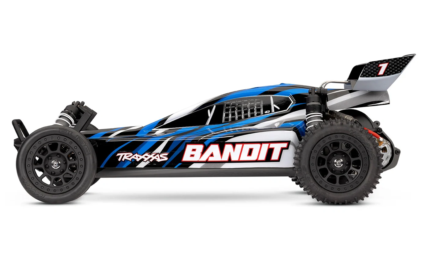 Traxxas Bandit 4x2 charbon avec accu et chargeur usb - 24254-8 bleu - Image 4
