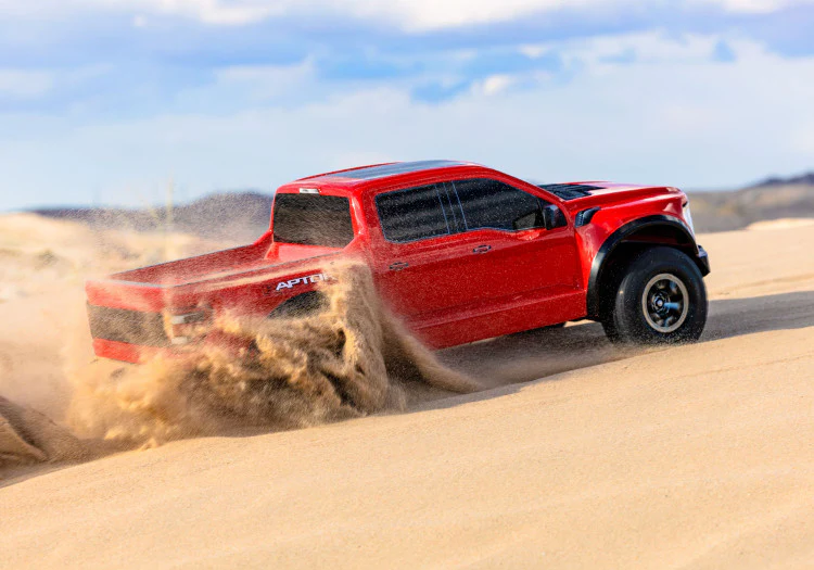 Traxxas Ford F-150 Raptor R 4x4 VXL TSM ID RTR 101076-4 rouge - Image 6