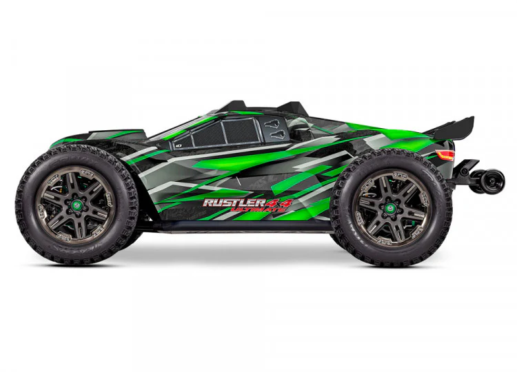 Traxxas Rustler 4x4 Ultimate VXL vert 1/10 RTR - 67097-4 - Image 4