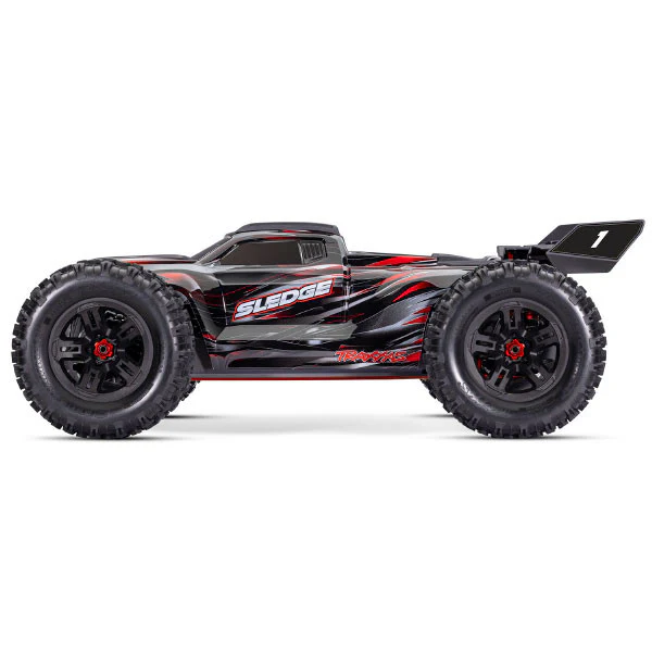 Traxxas Sledge 1/8 Brushless belted rouge VXL 6S TQi ID RTR - 95096-4 - Image 3