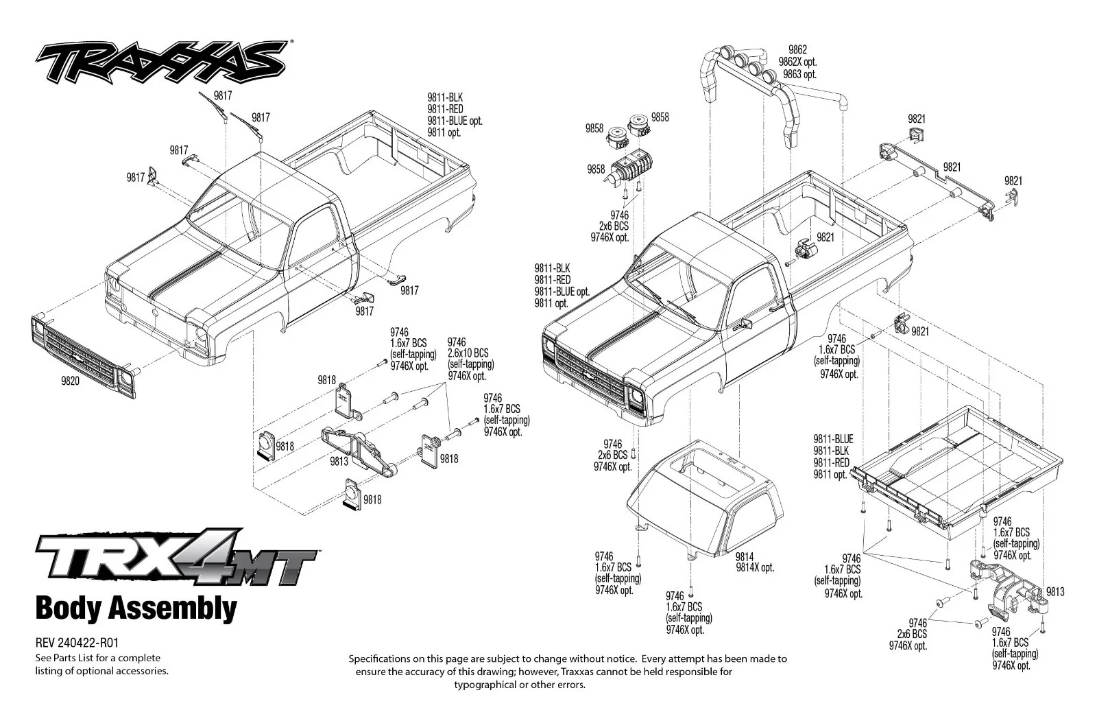 Traxxas TRX-4MT K10 monster truck 1/18 RTR - 98064-1 rouge - Image 12