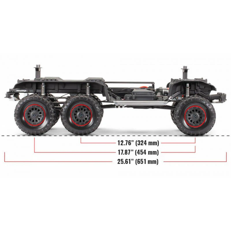 Traxxas TRX6 Clipless Mercedes Benz classe G63 AMG 6x6 RTR 88296-4 noir - Image 7