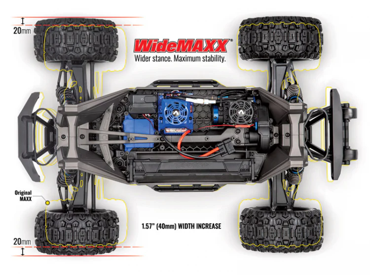 Traxxas Wide-MAXX 4S Rock´N Roll 4WD TQi TSM RTR 89086-4 - Image 5