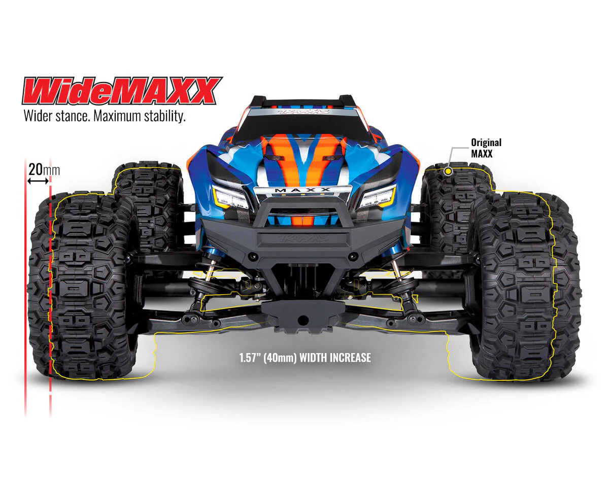 Traxxas WideMAXX 4S rouge 4WD TQi TSM RTR 89086-4 - Image 3
