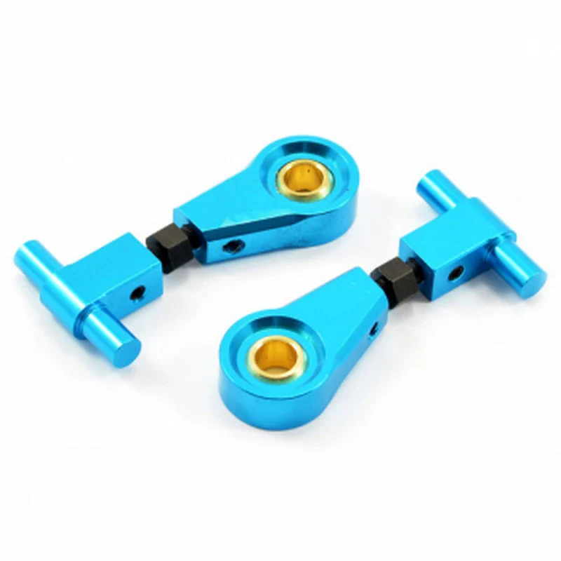 Triangles avant supérieurs réglables Alu Bleu Pour Tamiya TT02 (x2) - FTTA018B