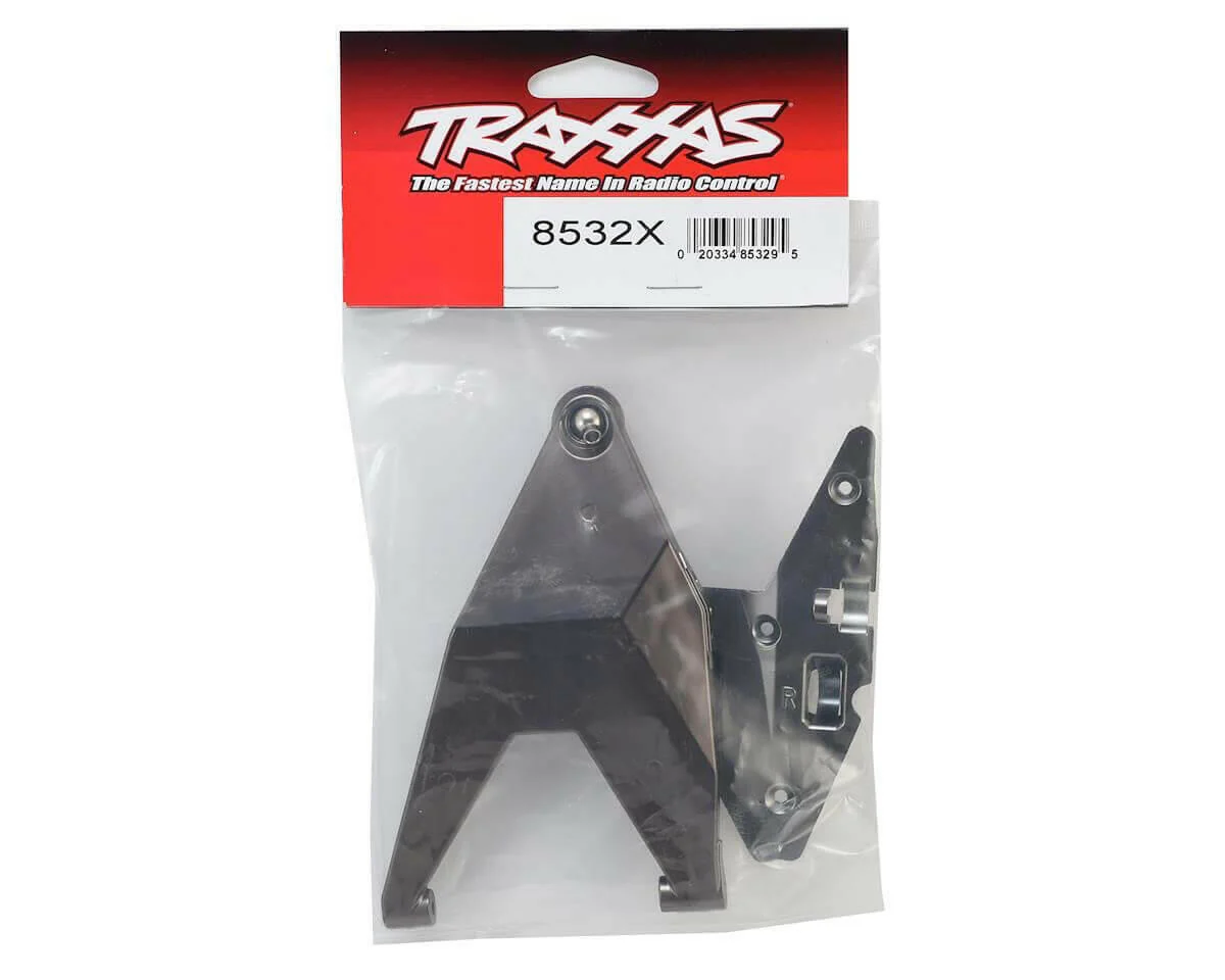 Triangles de suspension inférieurs droit satin chrome - Traxxas 8532X