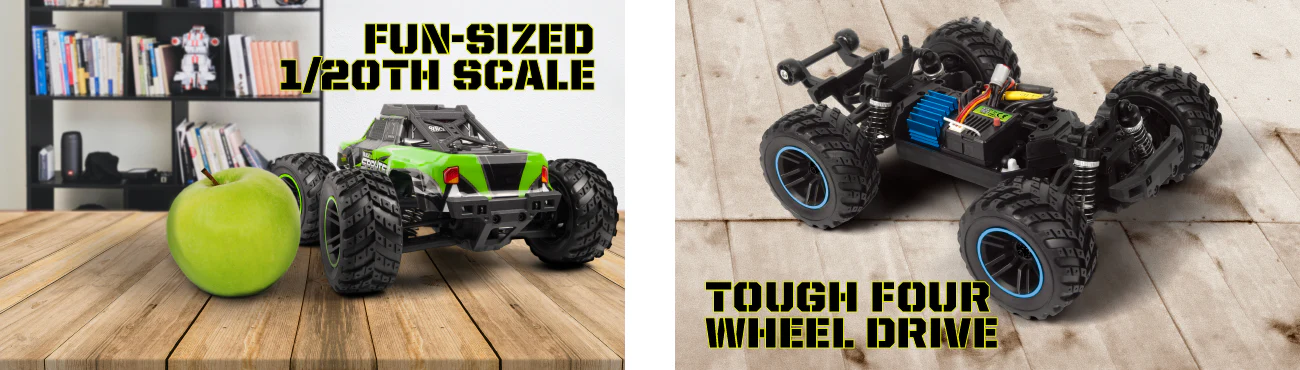 Truck télécommandé 4WD Blackzon Spryte MT Turbo 1/20 RTR vert - Image 6