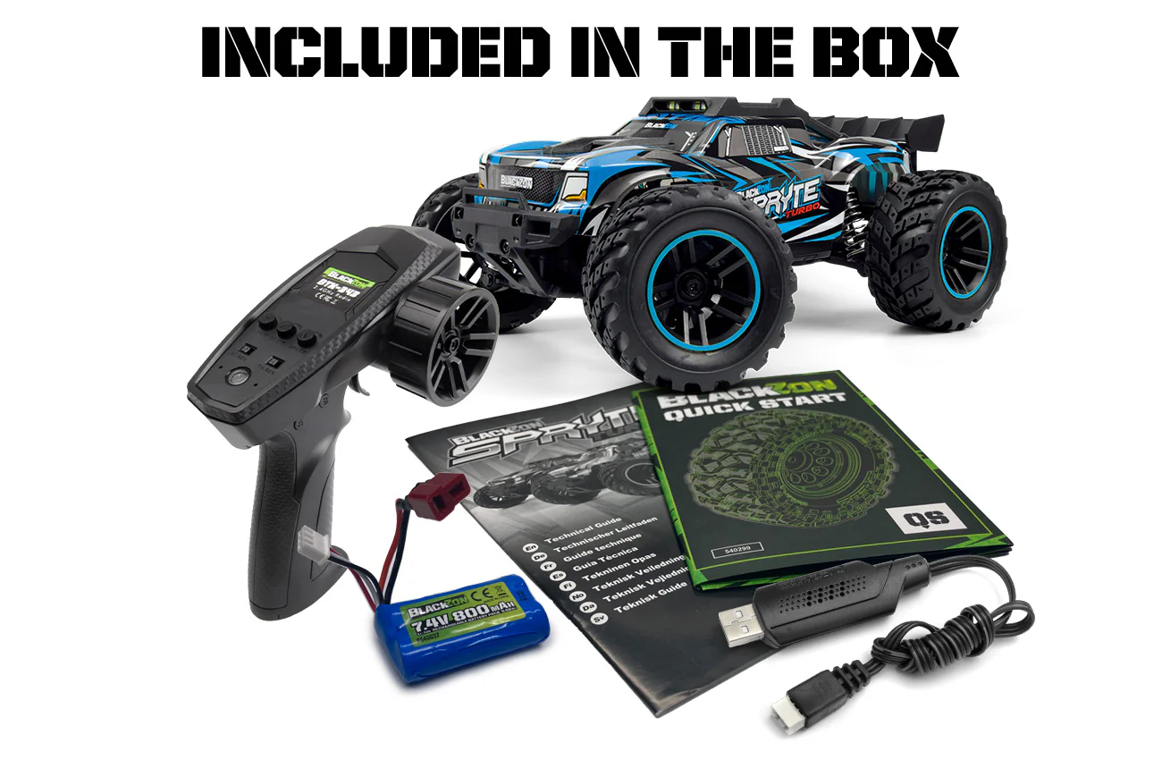 Truck télécommandé 4WD Blackzon Spryte ST Turbo 1/20 RTR bleu - Image 3