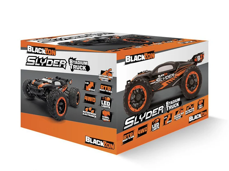 Truggy télécommandé 4WD Blackzon Slyder orange 1/16 RTR - 540097 - Image 7