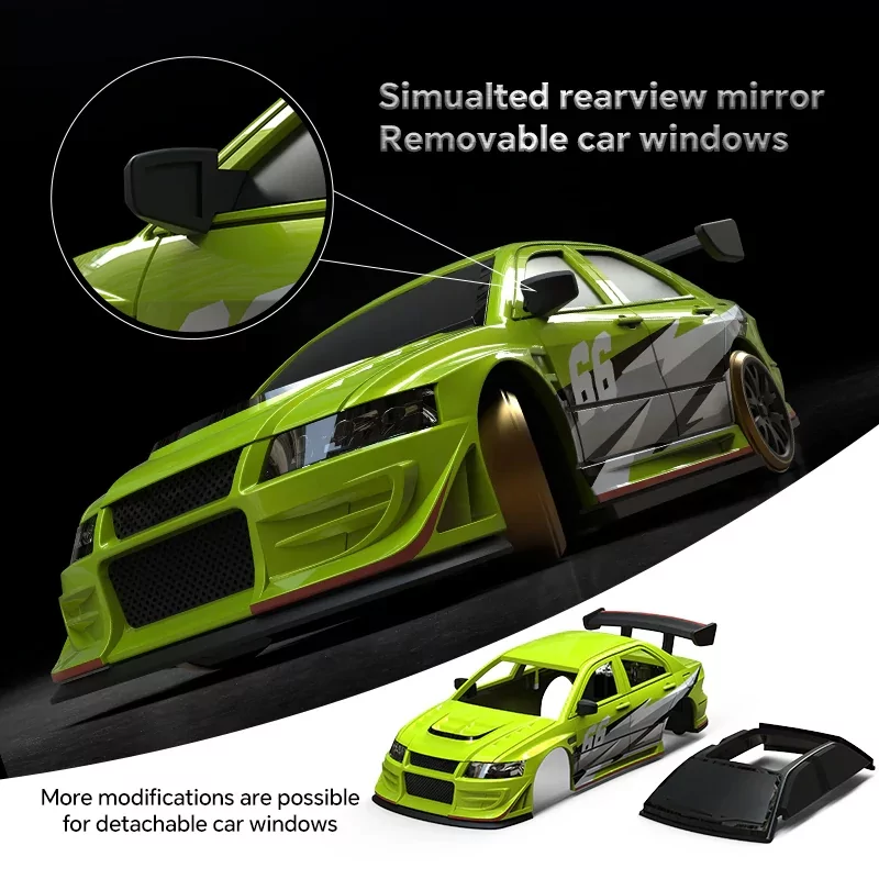 Turbo Racing Micro 1/76ème drift vert - TB-C66 - Image 3