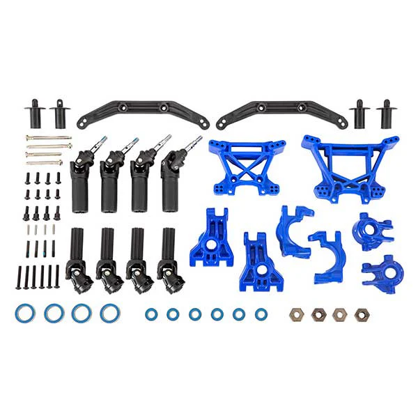 Upgrade kit de transmission renforcé Bleu – Hoss/Slash/Rustler 4X4 - Traxxas 9080X