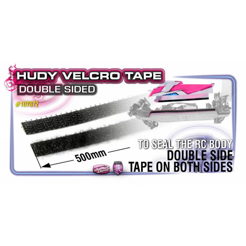 Velcro autocollant 8x500mm - HUDY - 107872 - Image 2