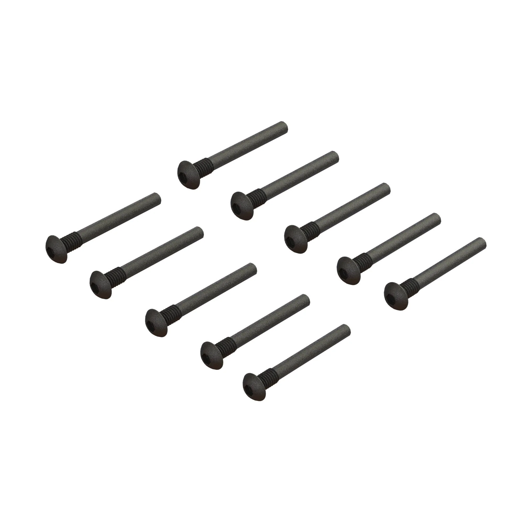 Vis à tête bombée M3 x 24 mm (10) - ARA702013
