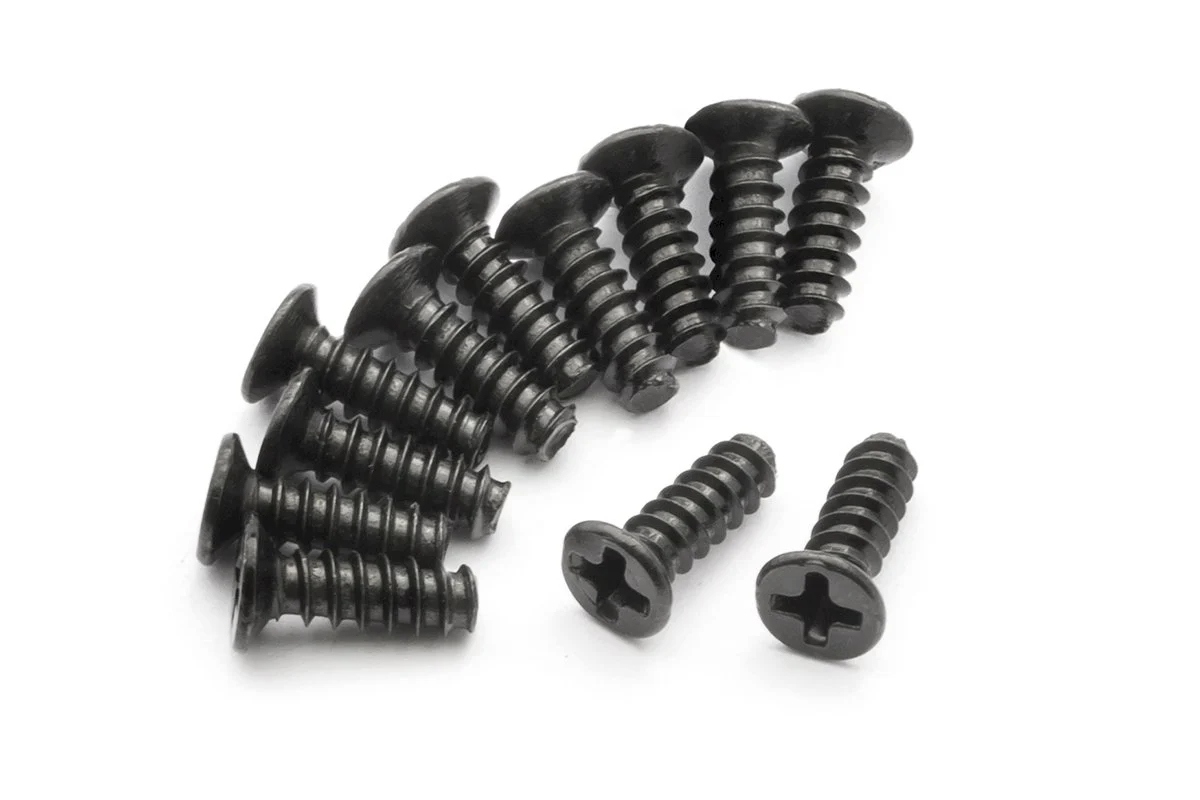 Vis autotaraudeuses à tête fraisée BLACKZON KBHO2.6x8m (12 pcs) - 540158
