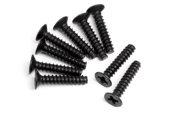 Vis autotaraudeuses à tête fraisée cruciforme Maverick RC (M3x15 mm) 9 pcs - MV22054