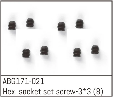 Vis sans tête à six pans creux M3*3 (8) pour G171/172/173/174 - 71-021