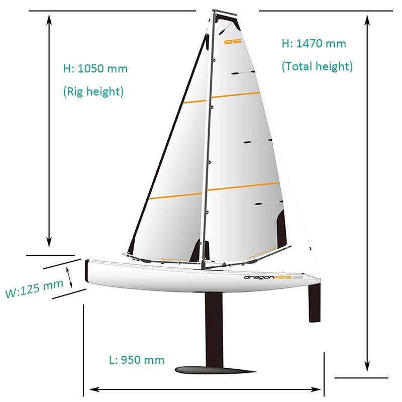 Voilier Joysway Dragon Flite 95 V3 RTR - Joysway 8811V3 - Image 13