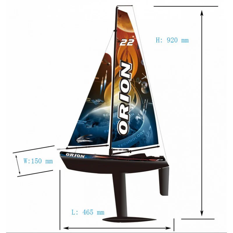 Voilier Joysway radiocommandé Orion V2 465mm RTR 2.4Ghz - 8803v2 - Image 5
