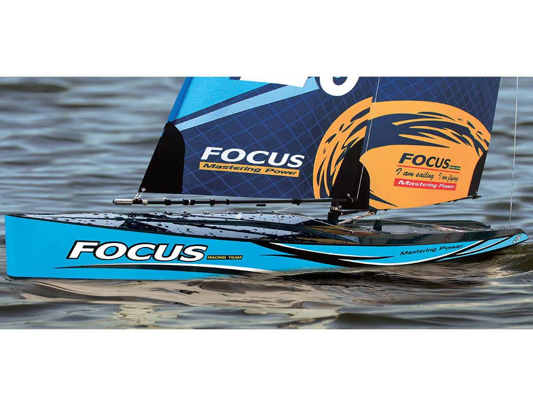 Voilier Radiocommandé Focus V3 - 1 mètre - 2.4Ghz - Joysway 8812 V3 bleu - Image 4